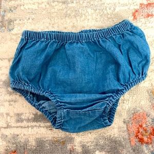 Jean baby bloomers
